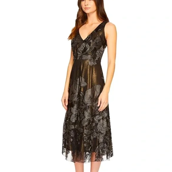 Eva Franco | Dresses | Eva Franco Devora Midi Cocktail Dress Gold And Black Floral Overlay Size | Poshmark Eva Franco | Dresses | Eva Franco Devora Midi Cocktail Dress Gold And Black Floral Overlay Size | Poshmark